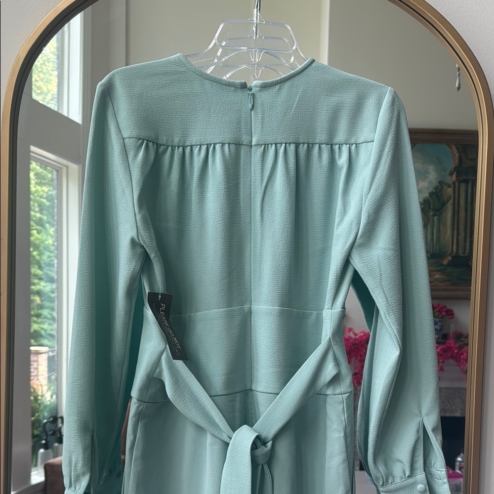 Elegant Mint Green Women's Dress - Picture 4 of 6